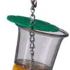 Super Bird Creations SB632 Foraging Bottom’s Up Bird Toy with Clear Acrylic Cups, Medium /Large Bird Size, 18” x 2.5”