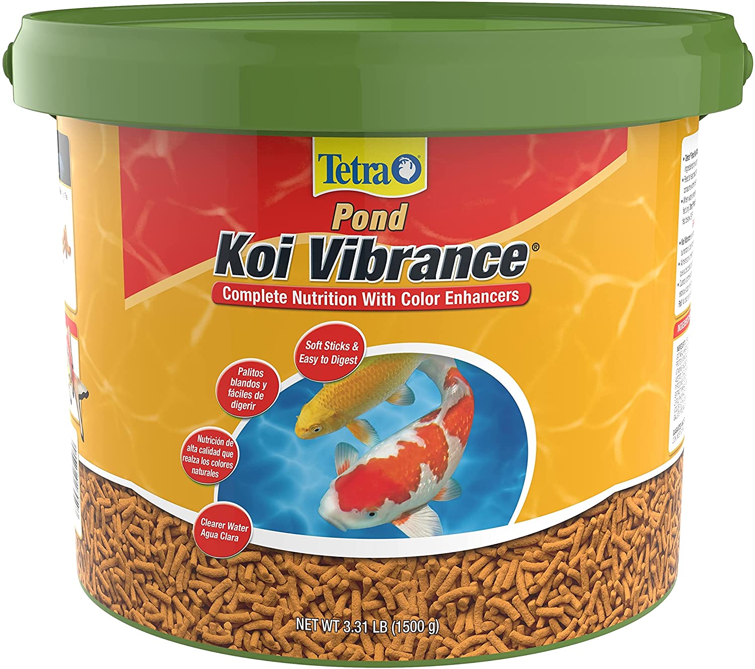 TetraPond Koi Vibrance Color Enhancing Sticks Koi & Goldfish Food