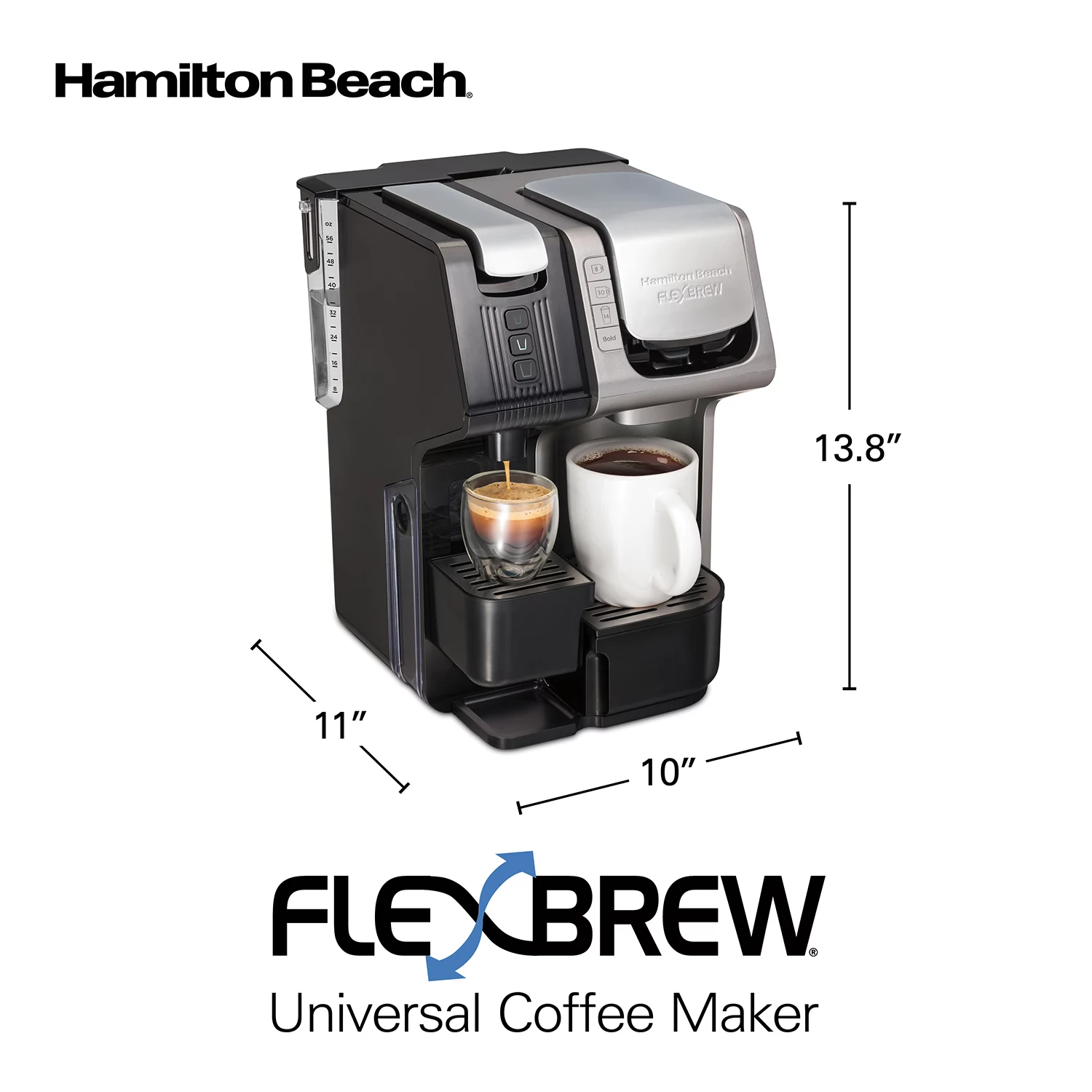  Hamilton Beach 2-Way Brewer Coffee Maker, Single-Serve