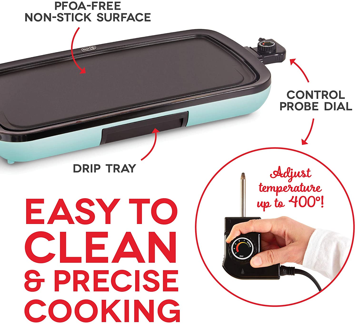 Dash's everyday electric griddle handles family meals or food on the