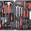 148Piece Tool Set General Household Hand Tool Kit with Plastic Toolbox Storage Case Socket and Socket Wrench Sets (CM-TK-21)