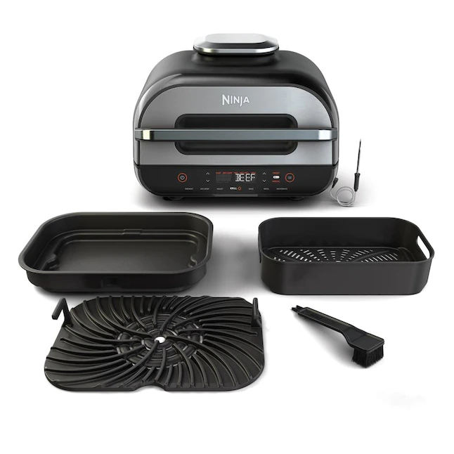 Ninja Foodi 6-in-1 Smart XL Indoor Grill with Air Fryer Smart Probe FG551  USED A 622356564540