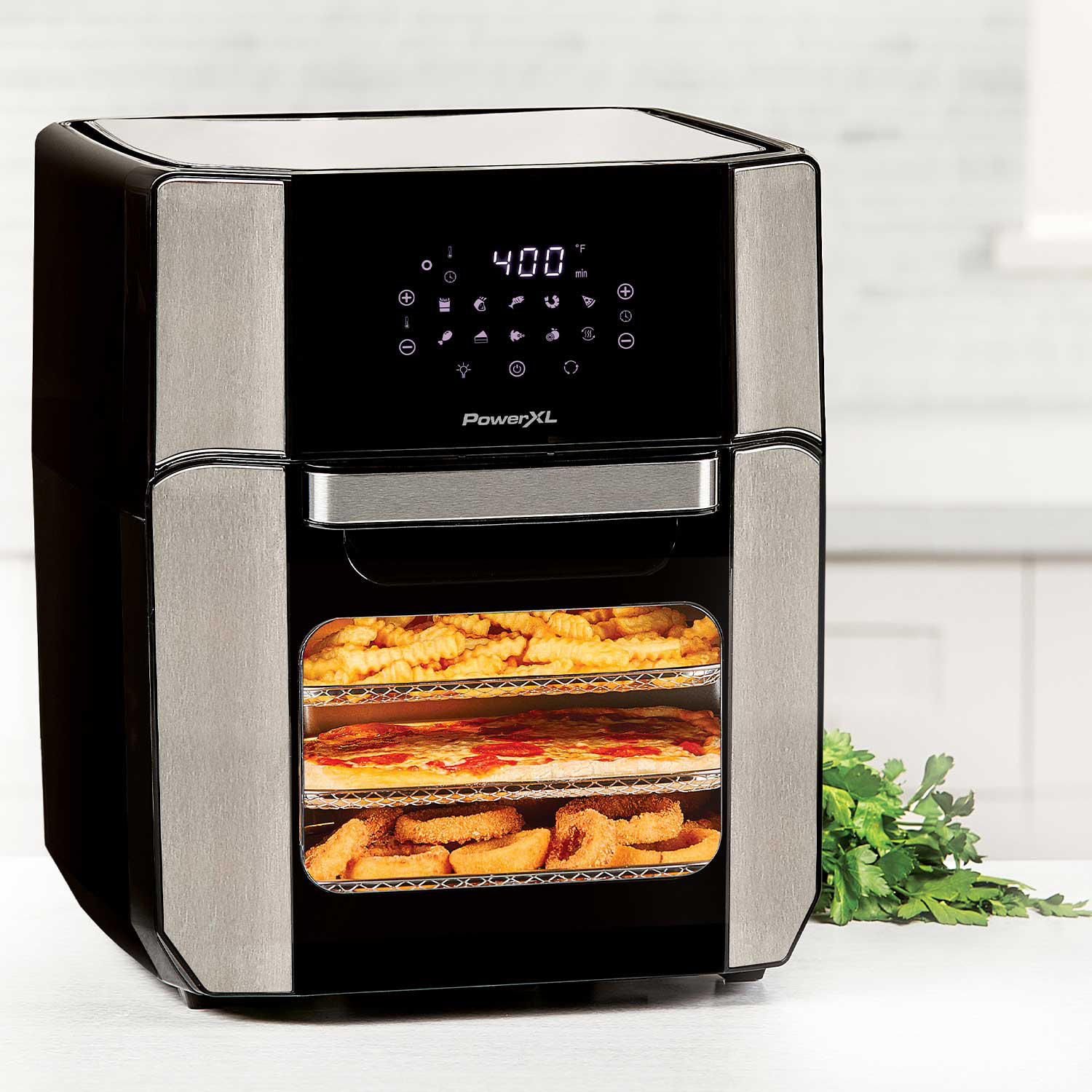  PowerXL 4-in-1 Versa Chef Air Fryer, Oven, Bread Maker, Slow  Cooker, with 25 Cooking Presets, Black : Home & Kitchen