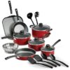 Tramontina Primaware 18 Piece Non-stick Cookware Set, Red 80119567