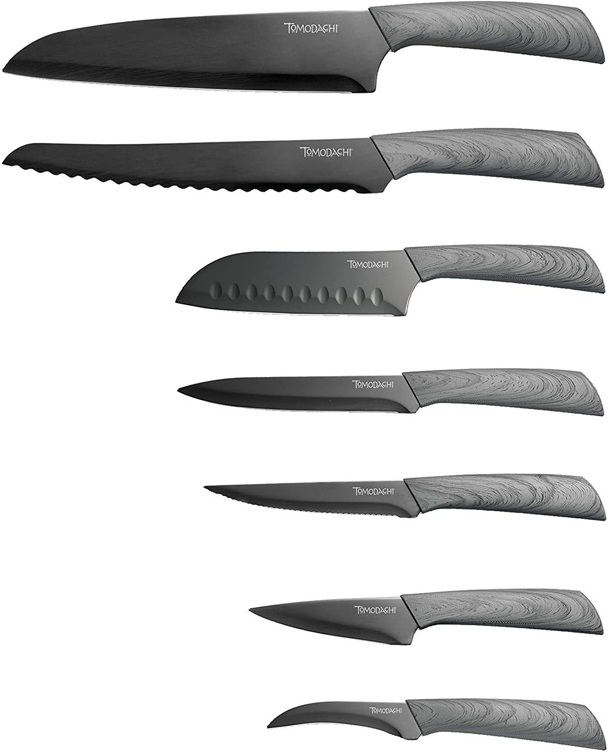 Hampton Forge Tomodachi Raintree Ash – 13 Piece Knife Block Set