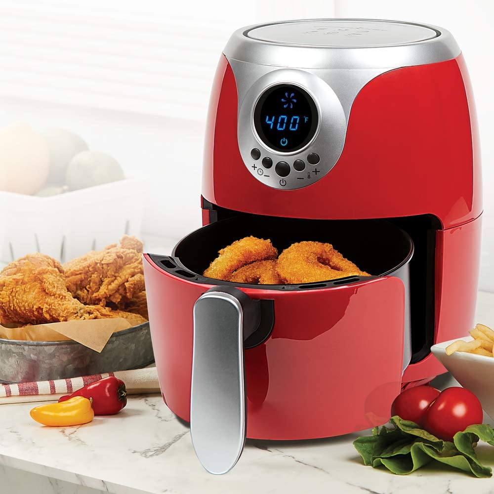 Power Air Fryer XL 5.3 Quart, the power air fryer xl surrounds your food  with turbo cyclonic air instead of oil By Brand Power AirFryer XL