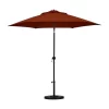 Astella  9-ft Solid Push-Button Tilt Market Patio Umbrella, Brick