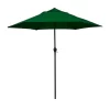 Astella  9-ft Solid Push-Button Tilt Market Patio Umbrella, Hunter Green