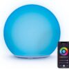 Atomi Smart Portable Orb LED Light - Large, Indoor / Outdoor Ambience Light, Waterproof, WiFi-Compatible with Alexa, Google Assistant, iOS, Android, and The Atomi Smart App