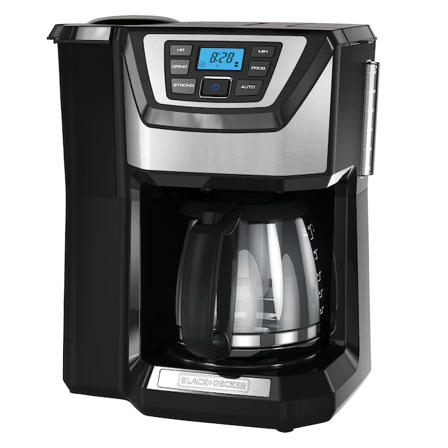 BLACK+DECKER Black 12 Cup Drip Coffee Maker Dishwasher Safe Component 