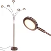 Brightech  74-in Oil Brushed Bronze Multi-head Floor Lamp