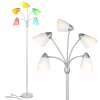 Brightech  74-in Platinum Silver Multi-head Floor Lamp