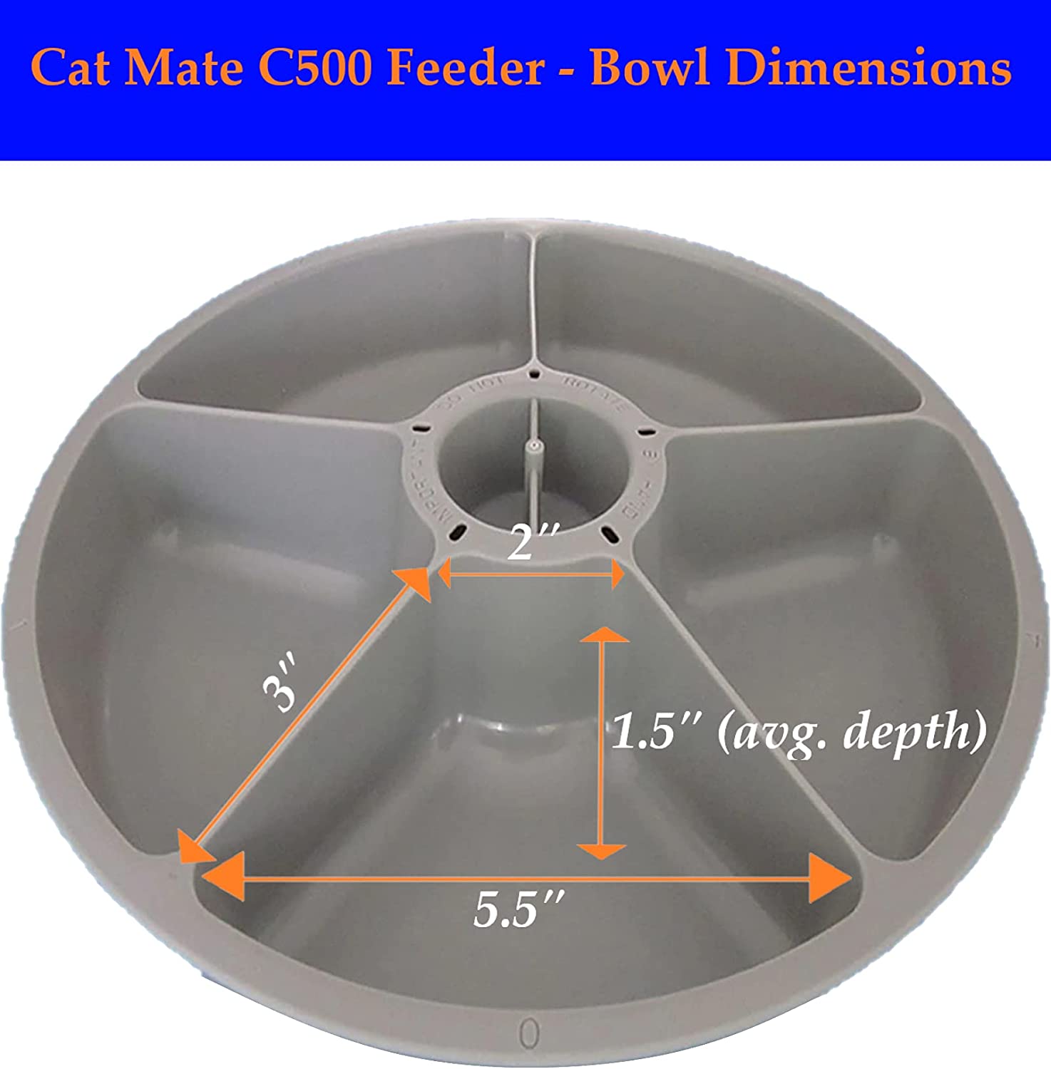 Cat Mate Five-meal Automatic Pet Feeder with Digital Timer (C500)
