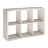 ClosetMaid  30-in H x 43.82-in W x 13.5-in D Bleached Walnut Wood Laminate 6 Cube Organizer