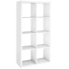 ClosetMaid  57.95-in H x 29.87-in W x 13.5-in D White Wood Laminate 8 Cube Organizer