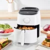 DASH Tasti-Crisp™ Electric Air Fryer Oven Cooker with Temperature Control, Non-Stick Fry Basket, Recipe Guide + Auto Shut Off Feature, 1000-Watt, 2.6Qt, White