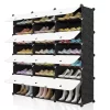7 Tiers Portable Shoe Rack Organizer 48 Pairs Shelf Storage Cabinet for Heels 48"(W) x 12"(D) x 48"(H)