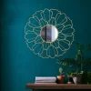 Iron Wall Mirror Decorative Mirror XH 35.5 x 0.8