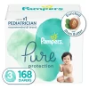 Diapers Size 3, 168 Count - Pampers Pure Protection Hypoallergenic Disposable Baby Diapers for Sensitive Skin, Fragrance Free, (Packaging May Vary)