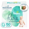 Diapers Size 4, 150 Count - Pampers Pure Protection Hypoallergenic Disposable Baby Diapers for Sensitive Skin, Fragrance Free, (Packaging May Vary)