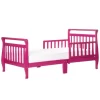 Dream On Me Classic Sleigh Toddler Bed, Fuschia Pink, 24 Pound