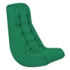 Factory Direct Partners - Soft Floor Rocker - Cushioned Ground Chair for Kids Teens and Adults - Great for Reading, Gaming, Meditating, TV - Green