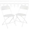 Flash Furniture  10-Pack White Standard Folding Chair with Solid Seat (Indoor)