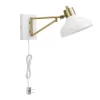 Globe Electric  Berkeley 7.5-in W 1-Light White Farmhouse Wall Sconce