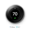 Google  Nest Learning Smart Thermostat with WiFi Compatibility (3rd Generation) - Stainless Steel
