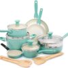Greenpan  Rio 16pc Ceramic Nonstick Cookware Set, Turquoise