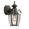 Harbor Breeze  1-Light 11.75-in Black Outdoor Wall Light