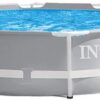 INTEX 26701EH 10ft x 30in Prism Frame Pool with Cartridge Filter Pump (Blue)