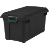 IRIS  4-Pack Weather Tight Storage Box X-large 20.5-Gallon (82-Quart) Black Heavy Duty Tote with Latching Lid