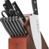 J.A. Henckels International Dynamic Kitchen Knife Set, 12-pc, Chef Knife Set, Knife Sharpener, Paring Knife, Utility Knife, Dark Brown