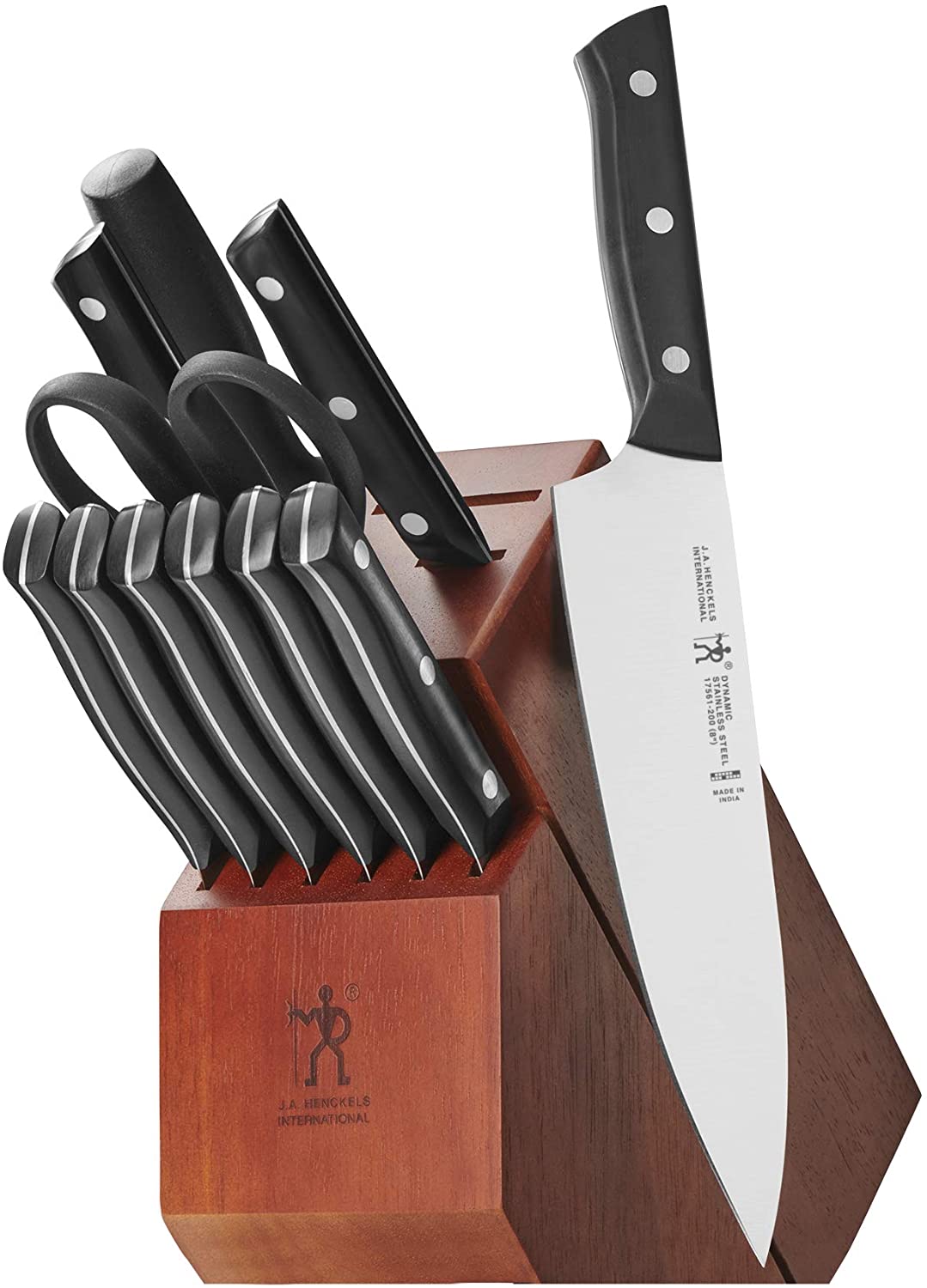 8x J.A. Henckels Fine Edge Comfort Stainless Steel Kitchen Knife set Knives