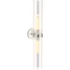 KOHLER  Purist 3.94-in W 2-Light Polished Nickel Modern/Contemporary Wall Sconce