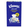 Kleenex Ultra Soft 3-Ply Facial Tissues, Cube Boxes (60 tissues/box, 12 boxes)