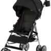 Kolcraft Cloud Lightweight Umbrella Stroller with Large Sun Canopy, Black