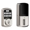 Kwikset  Aura Satin Nickel Bluetooth Compatibility Single Cylinder Electronic Deadbolt Lighted Keypad