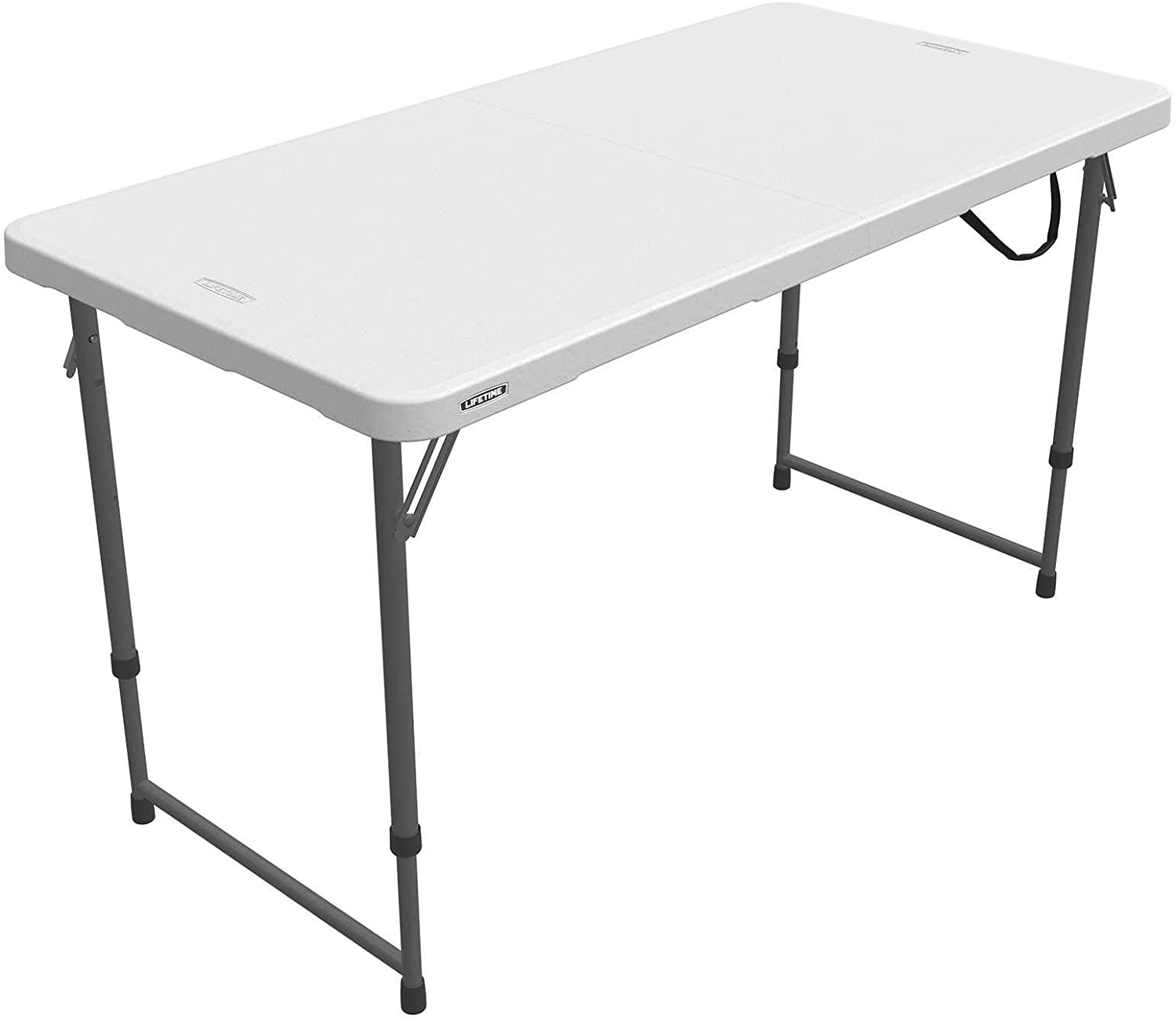 Lifetime Height Adjustable Craft Camping and Utility Folding Table