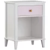 Little Seeds Monarch Hill Poppy Nightstands, White/Pink