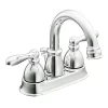 Moen  Caldwell Chrome 2-handle 4-in Centerset WaterSense Bathroom Sink Faucet with Drain