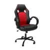 OFM ESS Collection High-Back Gaming Chair, Padded Loop Arms, Red