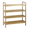 Oceanstar  4-Tier Bamboo Shoe Rack