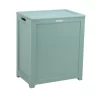Oceanstar  Wood Laundry Hamper, Turquoise