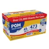 POM Bath Tissue, 2-Ply, White, 473 Sheets/Roll, 45 Rolls/Carton (23.5 x 13.5 x 12.5 inches)