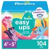 Pampers Easy Ups Training Pants Girls and Boys, 4T-5T (Size 6), 104 Count