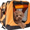 Pet Life 360° Vista View House Folding Zippered Pet Carrier, Orange