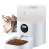 Petlibro Automatic Dog & Cat Feeder, Timed Cat Feeder with Desiccant Bag for Pet Dry Food, Programmable Portion Control 1-4 Meals per Day & 10s Voice Recorder for Cats and Dogs 17-cup (Translucent)