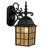 Portfolio  1-Light 14.37-in H Black Outdoor Wall Light